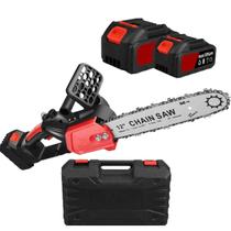 Serra Eletrica Grande 12 Polegadas Motosserra Portatil Bateria Recarregavel Sem Fio Jardinagem Mercenaria Carpintaria Serra Eletrica Grande 12 Polegadas Motosserra Portatil Bateria Recarregavel Sem Fio Jardinagem Mercenaria Carpintaria