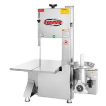 Serra Fita de Bancada Bermar 1,74m Inox com Moedor Boca 8 BM-106 Bivolt