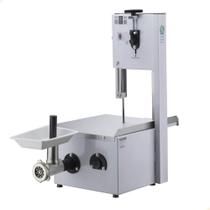 Serra Fita Malta Branca Mesa Inox com Moedor boca 8 motor 1/2 Cv Bivolt 3101040