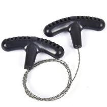 Serra Manual Portátil De Corda De Aço Para Camping Emergência Sobrevivência Corte De Madeira Ao Ar