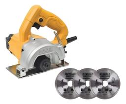 Serra Mármore 125mm 1400W 127V com 3 discos DEWALT DW862WA Serra Mármore 125mm 1400W 127V com 3 discos DEWALT DW862WA
