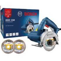 Serra mármore a seco bosch gdc 150 titan 1500w com 2 discos professional Serra mármore a seco bosch gdc 150 titan 1500w com 2 discos professional