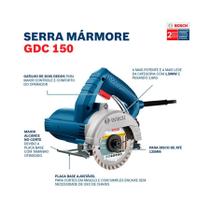 Serra Mármore a Seco Gdc 150 Titan - 1500 W 220 V - Bosch