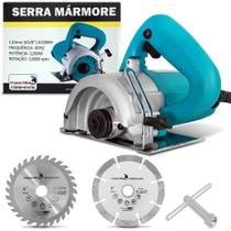 SERRA MARMORE C/ Disco Madeira E Diamante1200w 110mm 12000 rpm 127v 110v Importway IWSM110