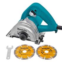 Serra marmore com dois discos 1300w 127v makita 4100nh3zx2