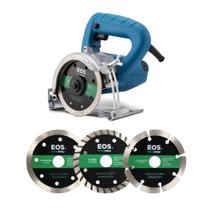 Serra Mármore Profissional 1500W Max Pro ESM01PRO 220V Com 3 Discos Extras - EOS Serra Mármore Profissional 1500W Max Pro ESM01PRO 220V Com 3 Discos Extras - EOS
