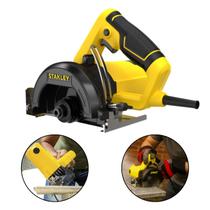 Serra Mármore Stanley 1350w Profissional Angular Corte 45 Granito Porcelanato Piso Concreto 127 220v