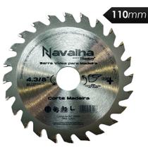 Serra para madeira 24 dentes 110mm 6059 titanium