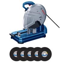 Serra policorte Bosch GCO 14-24 2400W 220V, com 5 Discos