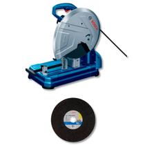 Serra Policorte GCO 1424 Bosch 220V 2400W 355MM Heavy Duty Corte Metais Tubos Perfis Base Reforçada Braço Articulado Industrial Profissional