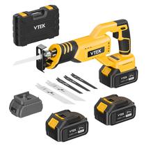 Serra recíproca VTEK Brushless Cordless 0-3000RPM com 2 baterias
