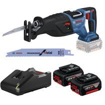 Serra Sabre 18V Brushless Sem Fio Com Carregador e 2 Baterias (GSA 185-Li) - Bosch
