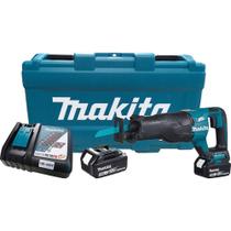 Serra Sabre 18V LI-ION 3000 Golpes Por Min Com 2 Baterias Carregador Maleta DJR187RFE Makita Serra Sabre 18V LI-ION 3000 Golpes Por Min Com 2 Baterias Carregador Maleta DJR187RFE Makita