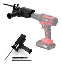 Serra Sabre Tico Tico Para Furadeira Adaptador Parafusadeira Portátil Potente Serra Sabre Tico Tico Para Furadeira Adaptador Parafusadeira Portátil Potente