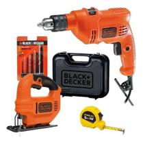 Serra Tico Tico Ks501 + Furadeira De Impacto Tm500k + Acess. - Black+Decker