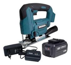 Serra Tico Tico Wesco Bateria 18v 4ah Ws2305 Carregador Bivolt Serra Tico Tico Wesco Bateria 18v 4ah Ws2305 Carregador Bivolt