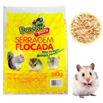 Serragem Flocada Hamster Power Pets 350g