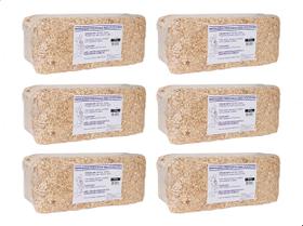 Serragem Prensada Forração Roedores Pássaros Hamster 5,4 KG Serragem Prensada Forração Roedores Pássaros Hamster 5,4 KG