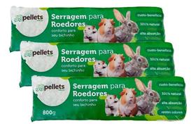 Serragem Prensada Roedores 800g Jj Pellets C/ 3 Unidades Serragem Prensada Roedores 800g Jj Pellets C/ 3 Unidades