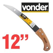 Serrote De Poda Pesada Vonder Curvo 12" 45cm Cabo De Madeira