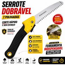 Serrote Ergonômico De Poda Galhos Jardinagem Camping Mata Trilha Acampamento Trava de Segurança Serrote Ergonômico De Poda Galhos Jardinagem Camping Mata Trilha Acampamento Trava de Segurança