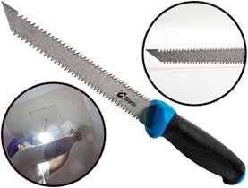Serrote Para Drywall Com Dente Dos Dois Lados Lâmina Em Aço Cabo Plástico 6 Polegadas