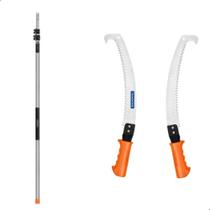 Serrote para Poda de Galhos Altos e Cabo Extensor 5 Metros Prata Tramontina