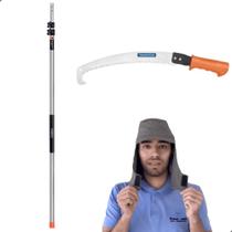 Serrote Poda Árvores com Cabo Extensor 5 Metros e Boné para o Sol