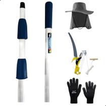Serrote Podador e Cabo Extensor 4,5 Metros e Chapéu Jardinagem com Luva Serrote Podador e Cabo Extensor 4,5 Metros e Chapéu Jardinagem com Luva