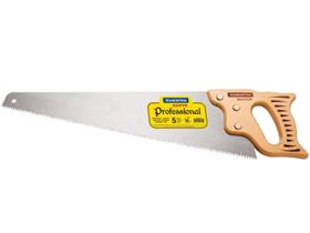 Serrote Profissional 22" Com 5 Dentes Por Polegada Em Aço Carbono Com Cabo De Madeira