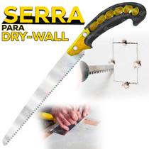 Serrote Profissional para Drywall Gesso Lâmina Em Aço Resistente Cabo Emborrachado 6 Polegadas