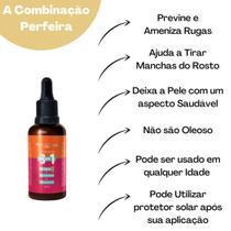 Serum 3X1 Vitamina C Rosa Mosqueta Ácido Hialurônico Kit 3Un