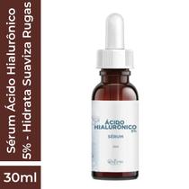 Sérum Ácido Hialurônico 5% - Hidrata Suaviza Rugas - 30ml