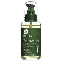Sérum capilar Luseta Tea Tree Oil revitalizante 100ml, seguro de cor Sérum capilar Luseta Tea Tree Oil revitalizante 100ml, seguro de cor