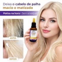 Sérum Capilar Para Loiras Combate Pontas Duplas Evita Quebra dos Fios Matiza Umectação Óle- Maycrene Sérum Capilar Para Loiras Combate Pontas Duplas Evita Quebra dos Fios Matiza Umectação Óle- Maycrene