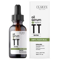 Sérum de óleo facial CLARA'S NEW YORK Tea Tree com vitamina E 30mL