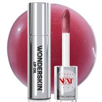 Sérum de reabilitação de óleo labial Wonderskin tingido de vermelho escuro para lábios secos