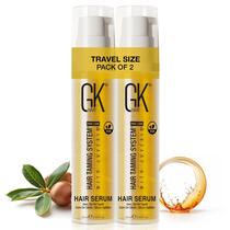 Sérum de suavização de cabelo GK HAIR Global Keratin com óleo de argan x2 Sérum de suavização de cabelo GK HAIR Global Keratin com óleo de argan x2