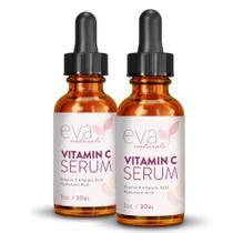 Sérum Eva Naturals com 20% de vitamina C para rosto, 30 ml (pacote com 2)