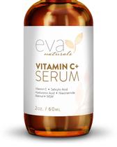 Sérum Eva Naturals Vitamina C com Ácido Hialurônico 60mL Antienvelhecimento