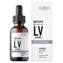 Sérum Facial CLARA'S NEW YORK - Lavanda e Esqualeno 30ml com Vitamina E