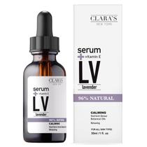 Sérum facial CLARA'S NEW YORK Lavender em esqualeno 30 mL com vitamina E