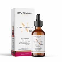 Sérum Facial Clareador 25% Niacinamida 30ml Rosa Selvagem Sérum Facial Clareador 25% Niacinamida 30ml Rosa Selvagem