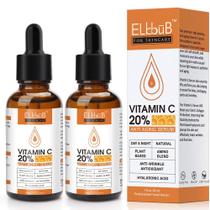 Sérum Facial ELBBUB Premium com 20% de Vitamina C e Ácido Hialurônico - Kit com 2 Unidades