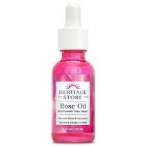 Sérum facial HERITAGE STORE Óleo de rosa nutritivo 30ml vegano