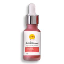 Serum Facial Rosê Vegano 3 Em 1 Blush, Batom e Sombra 20g com Ação Antioxidante Piatan Natural