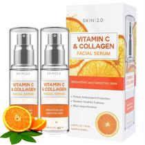 Sérum facial Skin 2.0 de vitamina C com colágeno 50 mL (2 unidades)