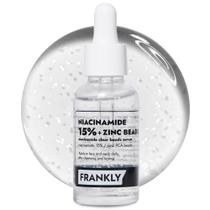 Sérum FRANKLY Niacinamida 15% e grânulos de zinco 30 ml para tratamento da acne