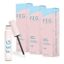 Sérum Intensificador de Cílios FEG Rapid Growth - Kit com 3 Tubos de 3ml