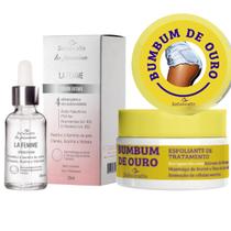 Sérum intimo Skintimate e esfoliante Bumbum de ouro KIT 2 Sérum intimo Skintimate e esfoliante Bumbum de ouro KIT 2